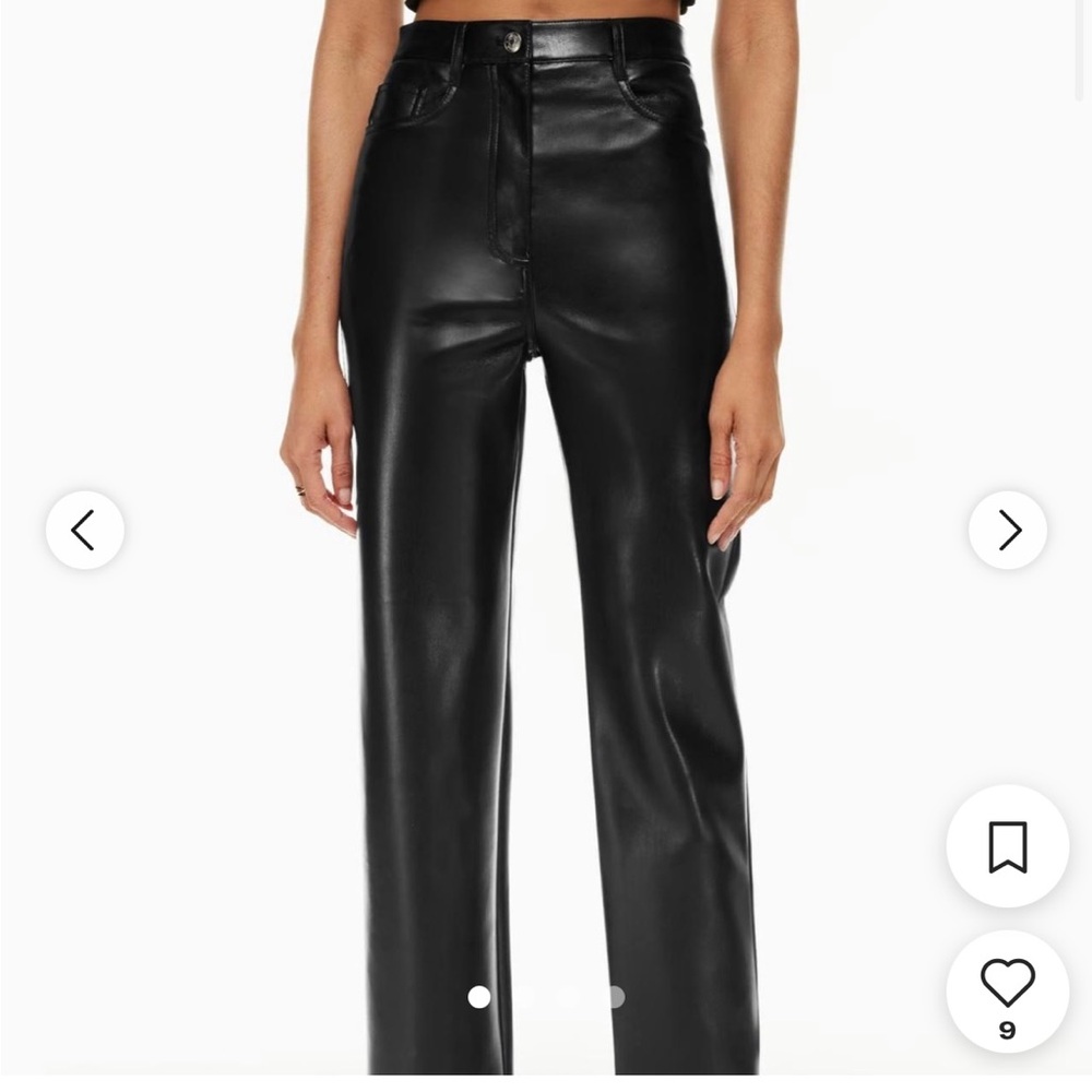 Aritzia leather Wilfred pants